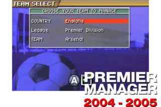 Image n° 1 - screenshots  : Premier Manager 2004-2005